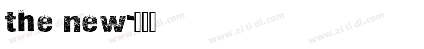 the new字体转换